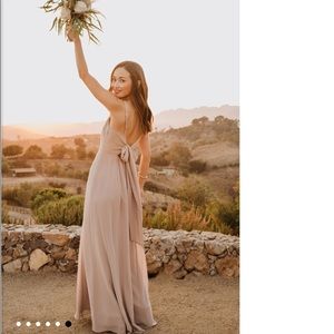 Lauren Tie Maxi Dress ~ Soft Beige Chiffon | Show Me Your Mumu